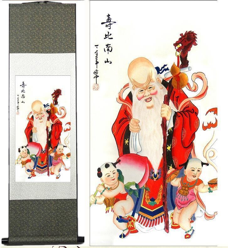 tableau-chinois-dieu-de-la-longevite