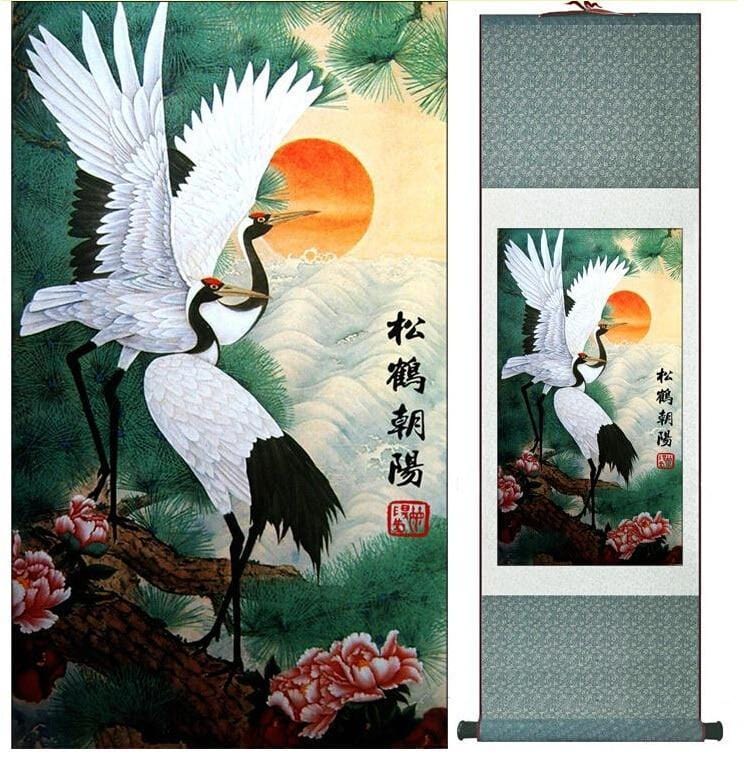 tableau-chinois-grues-majestueuses