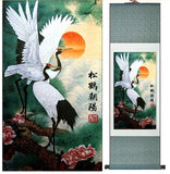 tableau-chinois-grues-majestueuses