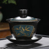 Tasses Chinoises En Porcelaine Noire