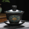 Tasses Chinoises En Porcelaine Noire