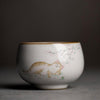 Tasse Chinoise En Porcelaine Chat