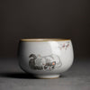 Tasse Chinoise En Porcelaine Chat