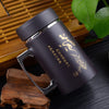 Tasses Chinoises En Acier Inoxydable Avec Couvercle