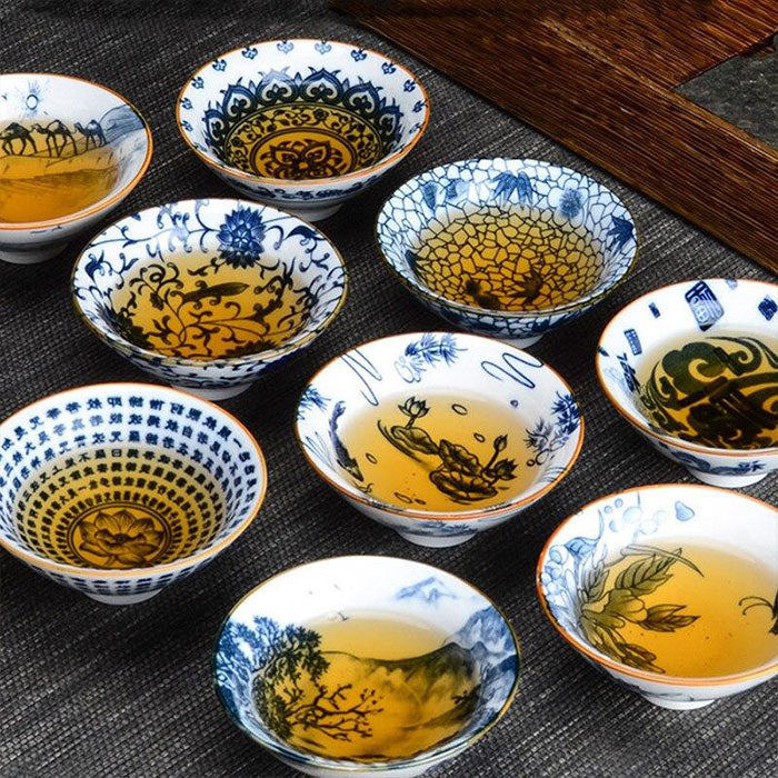 Tasses Chinoises En Porcelaine Fine Anciennes