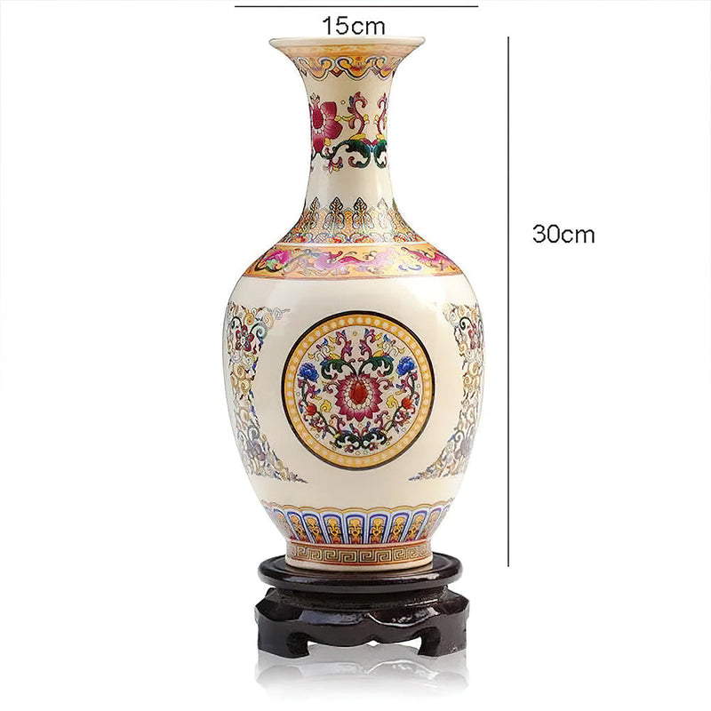 Vase Chinois Imitation Ivoire