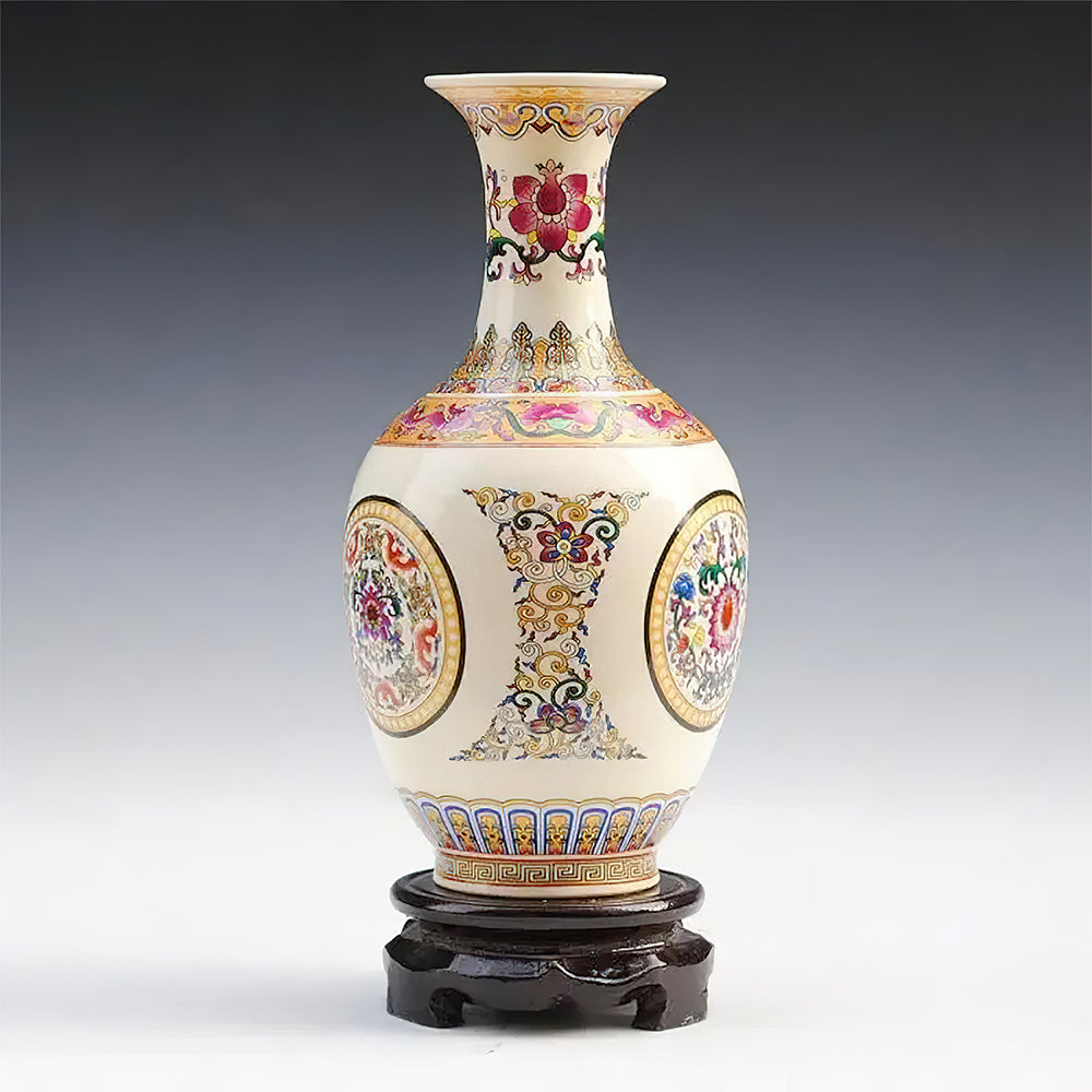 Vase Chinois Imitation Ivoire