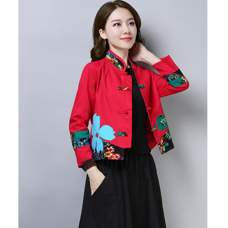 Veste Chinoise Col Mao Femme