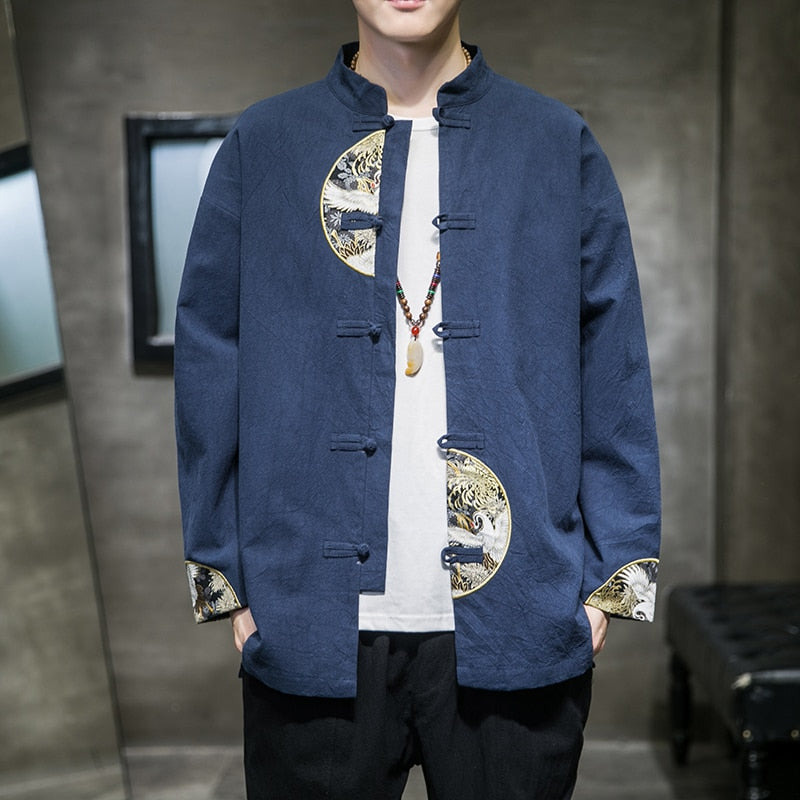 Veste Chinoise Col Mao Homme