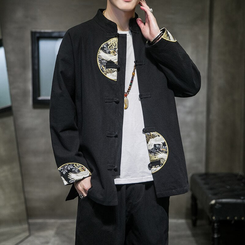 Veste Chinoise Col Mao Homme