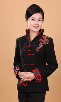 veste-chinoise-femme-noire-rouge