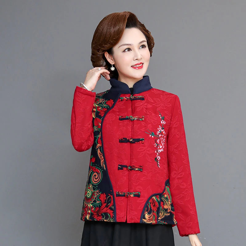 Veste Chinoise Noire Femme