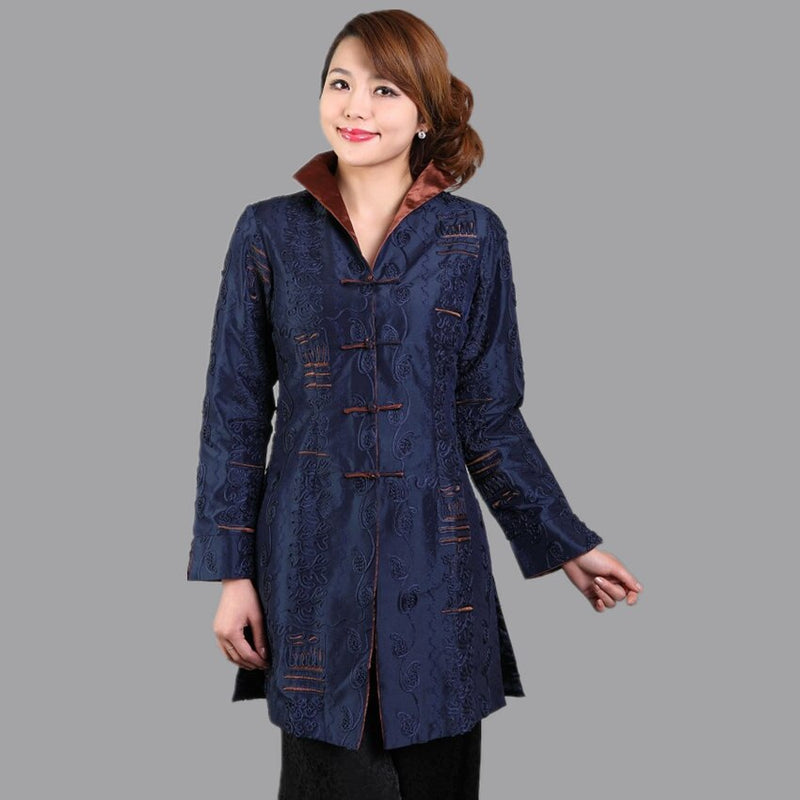 Veste Longue Chinoise Femme